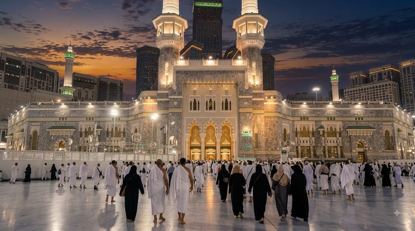 Menuju pintu Masjidil Haram
